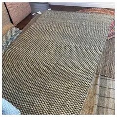 GENERICO - Alfombra Yute Decoghar Chess Grey/Black IC14544 150x240cm