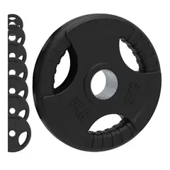 ALPHA GYM - Disco Olímpico Importado de Alto transito para Pesas - 5 kg