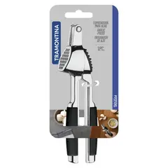 TRAMONTINA - Exprimidor de Ajo Utilitá en Zamak Cromado con Mango ABS 25601100