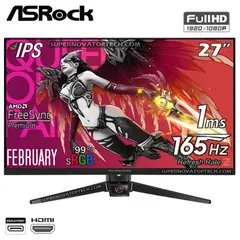 ASROCK - Monitor 27 PG27FF1A Phamtom Gaming FHD 165HZ 1MS