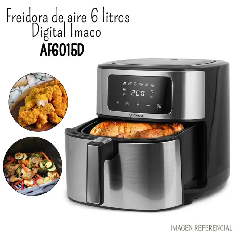 FREIDORA DE AIRE AF6015D 6L DIGITAL TURBO
