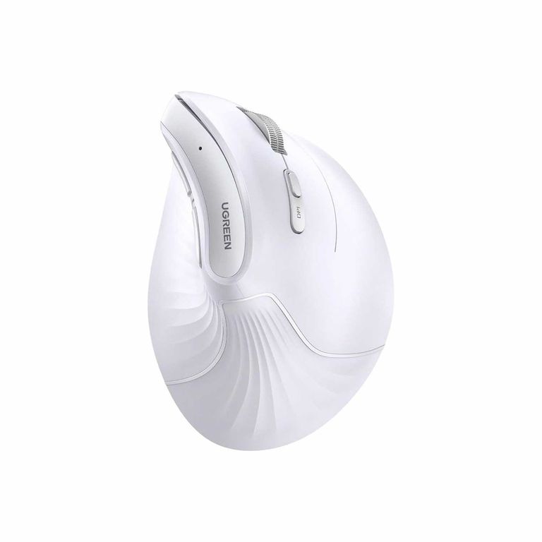 Mouse Wireless 2.4 GHz & BT Vertical 5Buttons MU008 White 45759