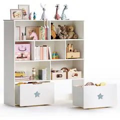 GENERICO - Librero Infantil con 2CJ Waynu Blanco Amore Home