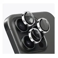 GENERICO - Mica de Camara para iPhone 11 Pro 11 Pro Max Color Plata Brillante