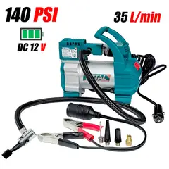 TOTAL TOOLS - Mini Compresora Aire Portatil Auto Vehiculos 12V TTAC1406