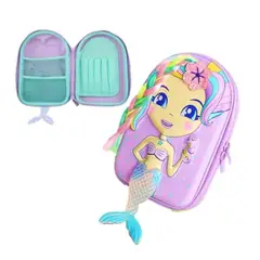 GENERICO - CARTUCHERA ORGANIZADORA 3D SIRENITA - LILA