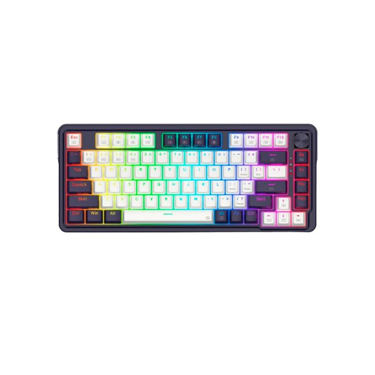 Teclado Gamer Ucal Pro Rgb Wireless Sp K673Wb WhiteBlack