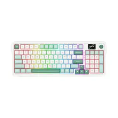 REDRAGON - Teclado Gamer Galatin Pro Rgb Wireless Us K719Wg WhiteGreen