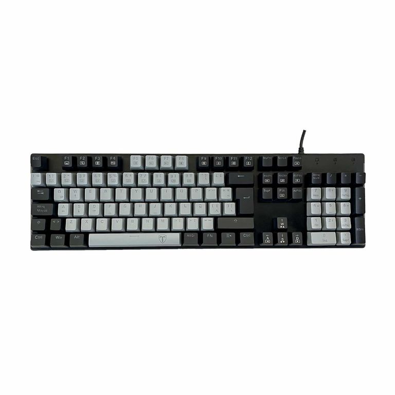 Teclado Gamer Naxox Rainbow T-Tgk310-Gw-Sp Grey Red Switch