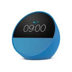 AMAZON - Alexa Echo Spot Bocina Inteligente Azul Acero