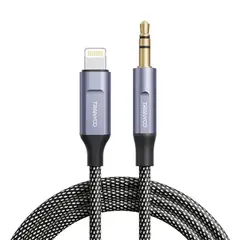 TRANYOO - Cable de Audio Lightning a 3.5 mm Trenzado Metálico T-E15