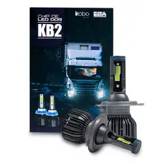 GENERICO - Kit Foco Led Kb2 Chip Dob 42w Cooler Gtx Auto Camion