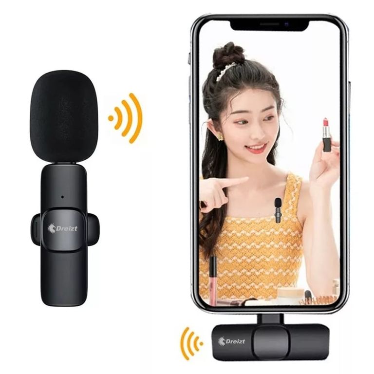 Micrófono Inalámbrico Lavalier Ideal para Video y Vlog