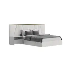 GENERICO - Cama Tapizada Kugha - King Plz - Gris
