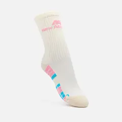 NEW ATHLETIC - Medias Canillera45 Beige Con Rosado Mujer