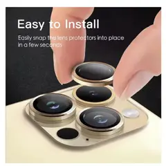 GENERICO - Mica de Cámara Color Dorado para iPhone 14 14 PLUS