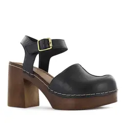 ECCO - Zuecos Mujer Triana04 Negro Cuero