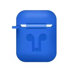 GENERICO - Funda Silicona para Air pods 1era 2da Generación Azul Electrico