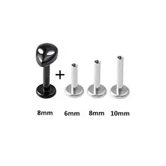 GENERICO - Piercing alien multiusos helix labret lóbulo tragus negro