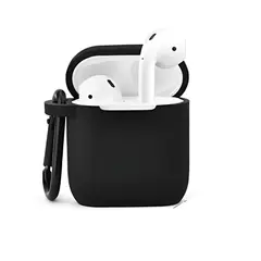 GENERICO - Funda Silicona para Air pods 1era 2da Generación Negro