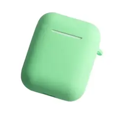 GENERICO - Funda Silicona para Air pods 1era 2da Generación Verde Agua
