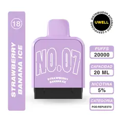 VAPE STATION - Repuesto Uwell Cozi - 20k Puffs - Strawberry Banana Ice