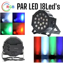 OEM - Par LED 18Leds de 3Watts de RGB AutoSound DMX520 Reflector Luces Color