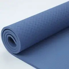 GENERICO - Colchoneta Mat de Yoga Antideslizante Azul Acero