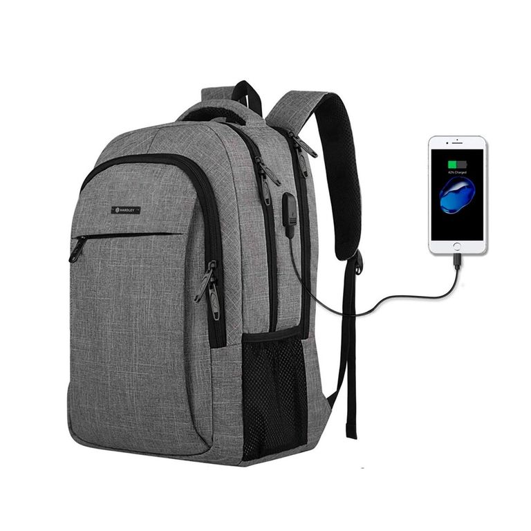 Mochila laptop Hardley Phantom - Gris - Mediano