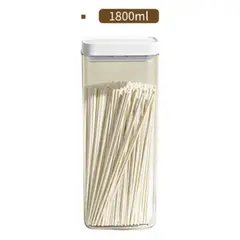 GENERICO - Contenedor hermético moderno transparente y apilable 1800 ml