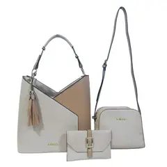 ARDILLA - Cartera de cuero PU, 3 piezas roja