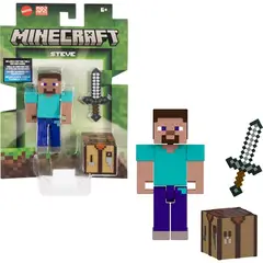 MINECRAFT - Figura de acción Steve y Accesorios