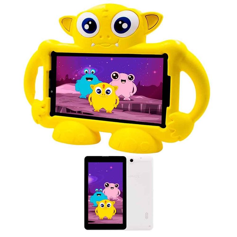 Tablet para Niños 7 pulg Android 11Go 32GB 2GBRam DualSIM 2800mah AMARILLO TR7996
