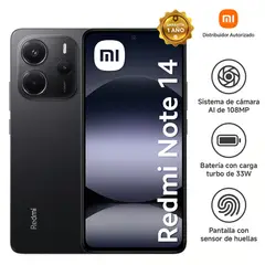 XIAOMI - REDMI NOTE 14 4G 6GB+128GB NEGRO . ENTREGA INMEDIATA