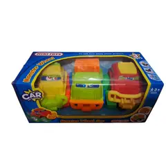 GENERICO - Minicoches monstruo para niños, paquete de 3 (multicolor)