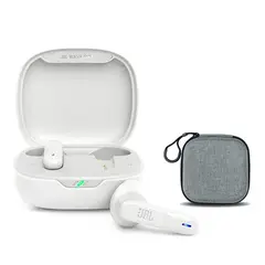 JBL - Audífonos Wave Flex De Bluetooth-Blanco Y Estuche