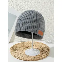 KAST PE - Beanie Gorro Fas Bronz Unisex con forro interno - Gris