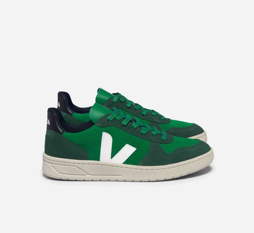 Zapatilla v-10 suede hombre Verde