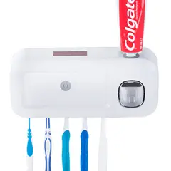 MINARI - Porta Cepillos con Dispensador y Esterilizador UV Recargable DC30