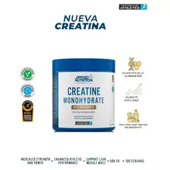 APPLIED NUTRITION - Creatina Monohidratada Certificada 250GR