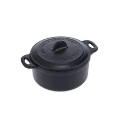 VICTORIA - MINI OLLA COCOTTE DE HIERRO FUNDIDO CURADO DE 0.2 LT