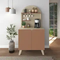 R&R MUEBLES - Aparador Moderno Nias Marrón