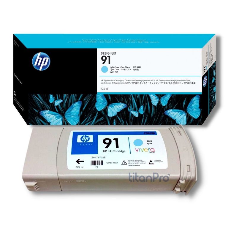 Cartucho de Tinta 91 Cyan Claro C9470A Original