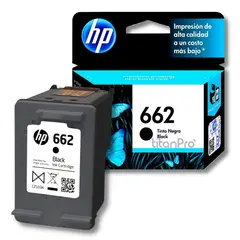 HP - Cartucho de Tinta 662 Negro CZ103AL Original