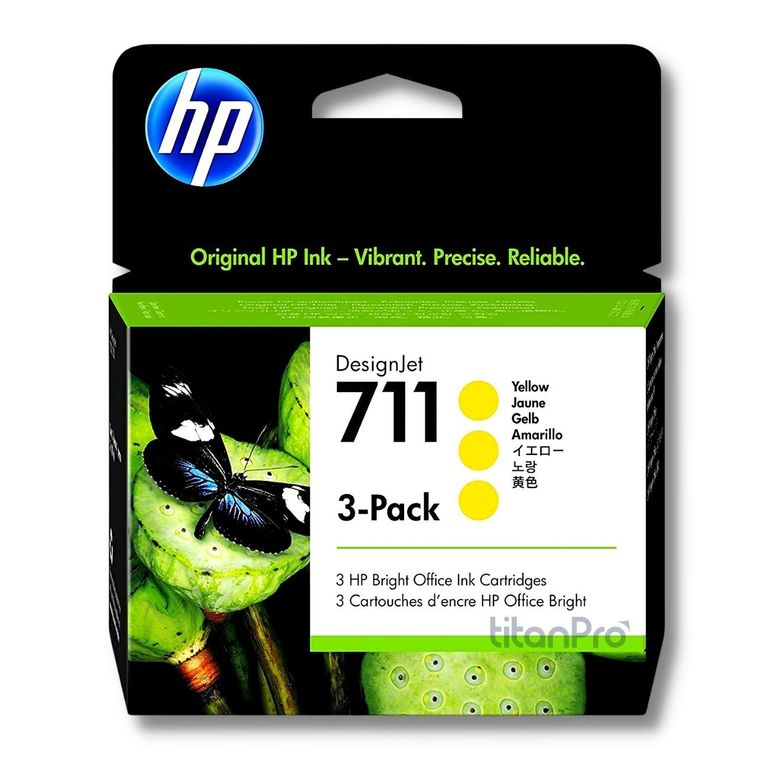 Cartucho de Tinta 711 Amarillo CZ136A Original