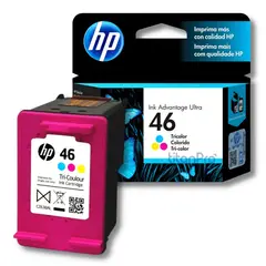 HP - Cartucho de Tinta 46 Tricolor CZ638AL Original