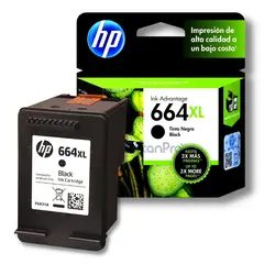 HP - Cartucho de Tinta 664XL Negro F6V31AL Original