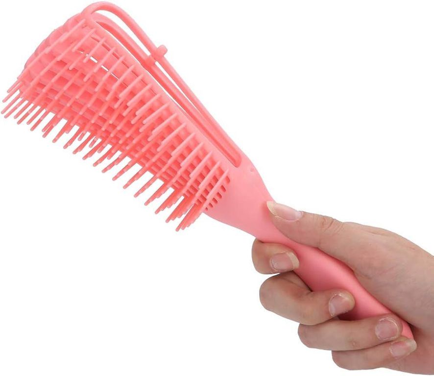 Peine cepillo flexible desenredante para cabello ondulado rizado afro