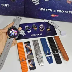 GENERICO - SMARTWATCH WATCH 4 PRO SUIT VIENE CON 7 CORREAS PLATEADO.