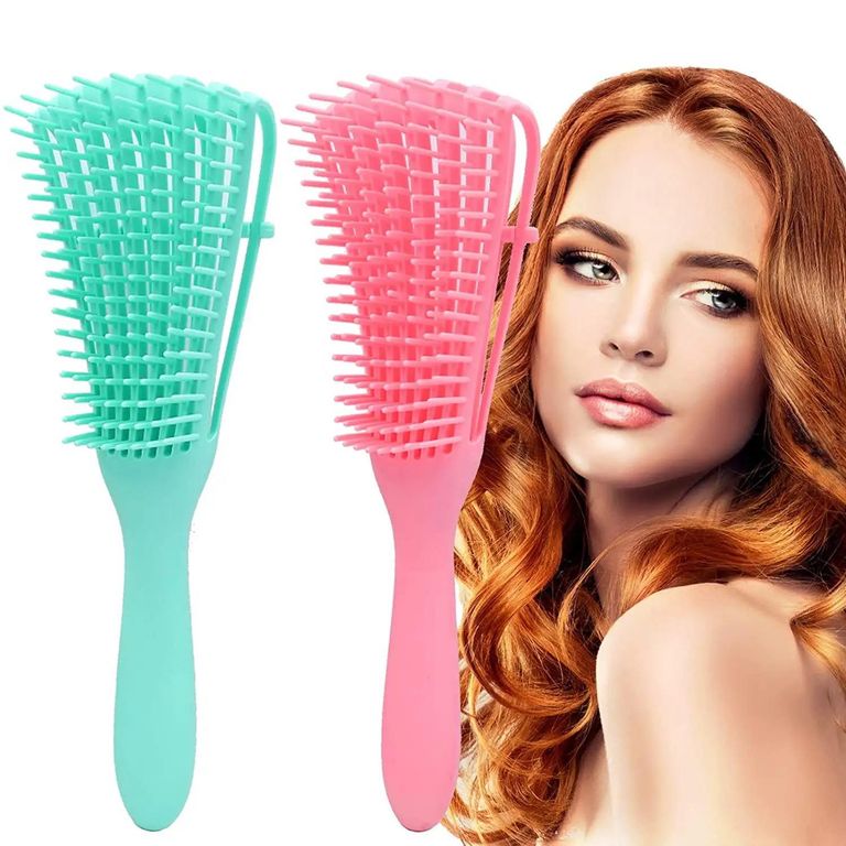 Peine Cepillo Flexible Desenredante Para Cabello Ondulado